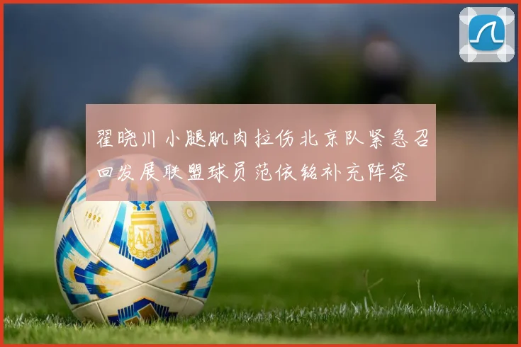 翟晓川小腿肌肉拉伤北京队紧急召回发展联盟球员范依铭补充阵容